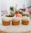 Here Comes the Sun Acrylic Cupcake Toppers, Set of 12