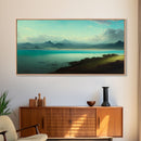 Sublime Scotland Lake, Unique Office Mancave Art, Wall Decor, Ready To Hang Framed Canvas Print, Oversize Wall Art