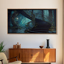 Fantasy Staircase, Framed Canvas Print, Stair Way to Beyond