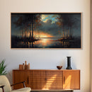 Moody Landscape Painting, Canvas Print, Framed Wall Art, Wall Decor, Vintage Style Art, Vintage Wall Art, Antique Reproduction Art