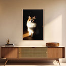 Portrait of a Calico Cat, Framed Canvas Print, Cat Art, Cat Photography, Cat Wall Art