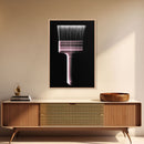 Paint Brush Wall Decor, Brush Art, Craft Room Wall Art, Minimalist Print, Wall Decor, Canvas Print, Wall Art, Framed Canvas