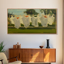 Oil Painting Laundry Wall Art, Laundry Décor, Laundry Room Art, Panoramic Wall Decor, Canvas Print, Wall Art, Framed Canvas Art