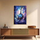 Galaxy Banjo Gift, Banjo Wall Art Canvas Print, Country Music Art, Guitar Art, Banjo Poster Print, Banjo Gifts, Musical Art
