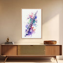 Flute Wall Art, Instrument Print, Graffiti Art, Framed Canvas Print, Cool Studio Wall Decor, Music Gift
