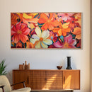 Hibiscus Wall Art, Flowers Wall Art, Colorful Fowers, Panoramic Art, Wall Art, Canvas Art, Landscape Art, Gift For Grandma, College Dorm Art