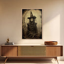 Witch Art Print, Occult Art, Scary Wall Art, Goth Wall Art, Spooky Art, Canvas Print, Wall Art, Vertical Print, Home Decor, Wall Decor