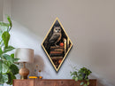 Halloween Owl Print, The Witch's Familiar, Canvas Textured Print, Halloween Decor, Halloween Canvas Art, Victorian Owl Oil Painting