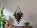 The Ghost With The Flowers, Gothic Halloween Decor, Canvas Textured Print, Scary Horror Art, Goth Decor, Moody Oil Painting, Dark Academia