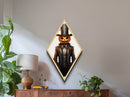 Elegant pumpkinhead in haunted tuxedo Canvas Art Print exuding gothic charm and Halloween mystery through Diamond Shaped Art