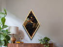 Pretty Witch Reading Spells To Her Black Cat Familiar, Vintage Halloween Art, Canvas Textured Print, Halloween Canvas Art, Witchcraft