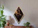 Cute Little Witch Reading Spells To Her Black Cat Familiar, Vintage Halloween Art, Canvas Textured Print, Halloween Canvas Art, Witchcraft