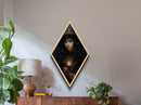 The Witch And The Candle, Gothic Victorian Art, Canvas Textured Print, Halloween Canvas, Halloween Decoration, Dark Academia Gothic Art