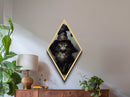 The Wizard Cat, Framed Canvas Print, Halloween Decoration, Witchy Home Decor