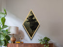 The Flying Witch, Framed Canvas Print, Spooky Gothic Victorian Wall Art, Dark Academia Witch Painting