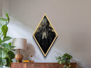Dapper Demon Cthulhu, Cosmic Horror Victorian Portrait Art, Halloween Decor, Diamond Shaped Canvas Art Print