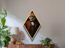 The Victorian Gentleman Business Fox, Framed Canvas or Canvas Print, Halloween Decor, Dark Academia, Funny Halloween Decorations