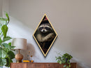 Funny Raccoon Art, Canvas Textured Print Or Poster, Funny Halloween Art, Victorian Raccoon Oil Painting Portrait, Victorian Raccoon