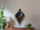 The Raven, Cool Halloween Art, Canvas Textured Print, Dark Wall Art, Dark Academia, Goth Art, Hallowen Wall Decoration