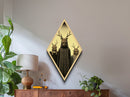 The Cult Of The Deer, Creepy Halloween Wall Art, Canvas Textured Print, Occult Art, Dark Academia, Creepy Photography
