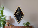 Plague Doctor Raven Portrait Dark Academia Wall Art, Crow Portrait, Gothic Victorian Oil Painting Print, Diamoned Shaped Art