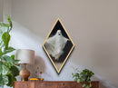 Spooky Ghost Portrait, Diamond Shaped Canvas Art Print, Halloween Home Decor