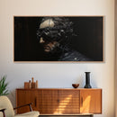 Victorian Steampunk Cyborg, Framed Canvas Print, Horror Prints, Halloween Wall Art, Halloween Themed Decor