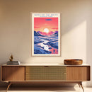 Gates Of The Arctic National Park Travel Art, National Park Print, Minimalist Travel Art, Midcentury Modern Style Landscape Painting