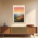Haleakalā National Park Travel Poster Art, Canvas Print Wall Art, Maui Hawaii Travel Art, Midcentury Modern Travel Decor, Wall Art