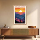 Great Smoky Mountains National Park Travel Art, National Park Print, Minimalist Travel Art, Midcentury Modern Style Landscape Painting