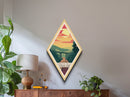 Cuyahoga Valley National Park Diamond Shaped Travel Poster Canvas Art Print, Canvas Wall Art, Travel Gift, Ohio Travel Art