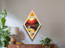 Cuyahoga Valley National Park Diamond Shaped Travel Print Canvas Art Print, Canvas Wall Art, Travel Present, Ohio Travel Art