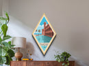 Retro Dry Tortugas National Park Travel Poster Canvas Texture Print, Travel Decor Art, Midcentury Modern Decor Florida Travel Art