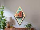 Dry Tortugas National Park Diamond Formed Travel Print Canvas Art Print, Canvas Wall Art, Travel Gift, Florida Travel Art