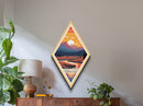 Grand Teton National Park Travel Poster Canvas Texture Print, Travel Decor Art, Midcentury Modern Retro Decor Wyoming Travel Art