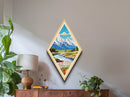 Retro Grand Teton National Park Travel Poster Canvas Texture Print, Travel Decor Art, Midcentury Modern Decor Wyoming Travel Art