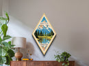 Grand Teton National Park Travel Print Canvas Texture Print, Travel Decor Artwork, Midcentury Modern Retro Decor Wyoming Travel Art