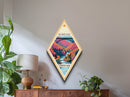 New River Gorge National Park Travel Poster Wall Art Texture Print, Travel Decor Art, Midcentury Modern Retro Decor West Virginia Travel Art