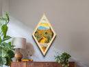 Saguaro National Park Diamond Shaped Travel Poster Canvas Art Print, Canvas Wall Art, Travel Gift, Arizona Travel Art