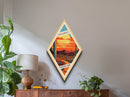 Saguaro National Park Travel Poster Wall Art Texture Print, Travel Decor Art, Midcentury Modern Retro Decor Arizona Travel Art