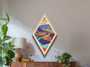 Saguaro National Park Diamond Formed Travel Print Wall Art Art Print, Canvas Wall Art, Travel Gift, Arizona Travel Art