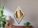 Sequoia National Park Diamond Shaped Adventure Poster Canvas Artwork Print, Canvas Wall Art, Travel Present, California Travel Art