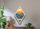 Shenandoah National Park Diamond Shaped Travel Poster Canvas Art Print, Canvas Wall Art, Travel Gift, Virginia Travel Art