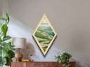 Shenandoah National Park Diamond Shaped Travel Print Canvas Artwork Print, Canvas Wall Art, Travel Present, Virginia Travel Art