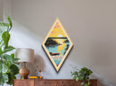Voyageurs National Park Diamond Shaped Travel Poster Canvas Art Print, Canvas Wall Art, Travel Gift, Minnesota Travel Art