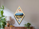 Wrangell-St. Elias National Park Diamond Formed Travel Print Wall Art Art Print, Canvas Wall Art, Travel Gift, Alaska Travel Art