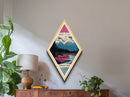 Wrangell-St. Elias National Park Travel Poster Canvas Texture Print, Travel Decor Artwork, Midcentury Modern Retro Decor Alaska Travel Art