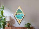 Retro American Samoa National Park Travel Poster Canvas Texture Print, Travel Decor Art, Midcentury Modern Decor American Samoa Travel Art