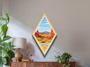 Retro Arches National Park Travel Poster Canvas Texture Print, Travel Decor Art, Midcentury Modern Decor Utah Travel Art