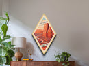 Retro Arches National Park Travel Print Wall Art Texture Print, Travel Decor Art, Midcentury Modern Decor Utah Travel Art